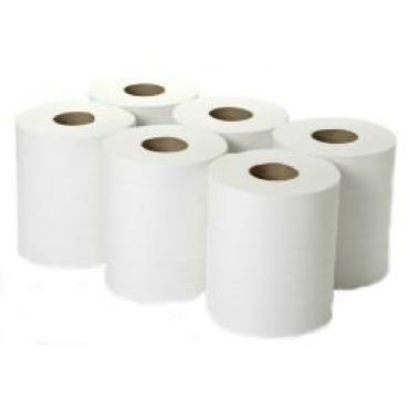 2 Ply Centrefeed White Rolls-1x601